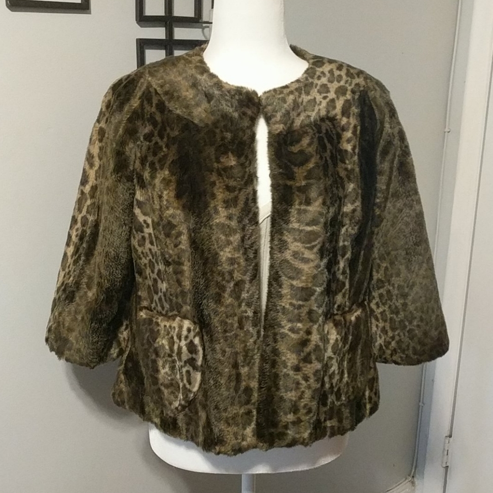 GUESS Leopard Print Jacket